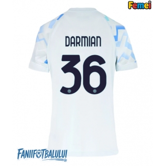 Inter Milan Matteo Darmian #36 Tricou Fotbal Replică 2025-26 Femei Deplasare